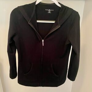 Petite Karen Scott Black Hoodie